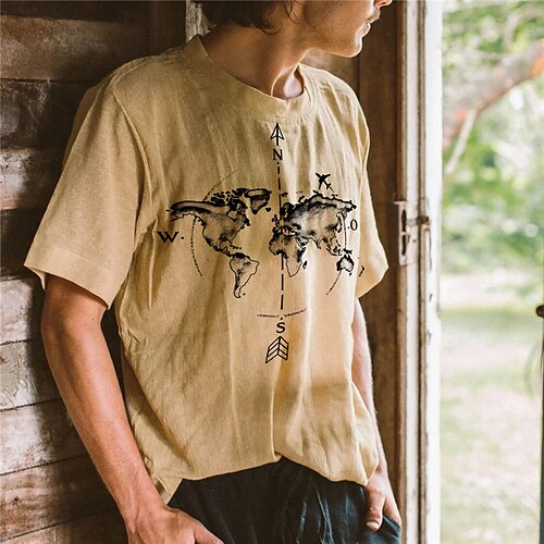 Men's Unisex T shirt Tee 3D Print Map Graphic Prints Crew Neck Street Daily Print Short Sleeve Tops Designer Casual Big and Tall Sports Khaki / Summer / Summer
Men's Unisex T shirt Tee 3D Print Map Graphic Prints Crew Neck Street Daily Print Short Sleeve Tops Designer Casual Big and Tall Sports Khaki / Summer / Summer
