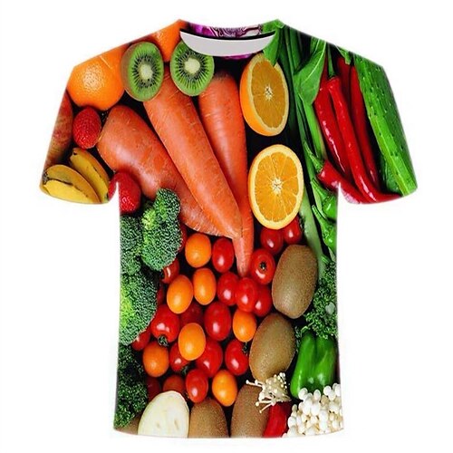 Men's Unisex T shirt Tee Graphic Prints Vegetable Crew Neck Green Light Green Wine Orange Red 3D Print Outdoor Street Short Sleeve Print Clothing Apparel Sports Designer Casual Big and Tall / Summer
Men's Unisex T shirt Tee Graphic Prints Vegetable Crew Neck Green Light Green Wine Orange Red 3D Print Outdoor Street Short Sleeve Print Clothing Apparel Sports Designer Casual Big and Tall / Summer