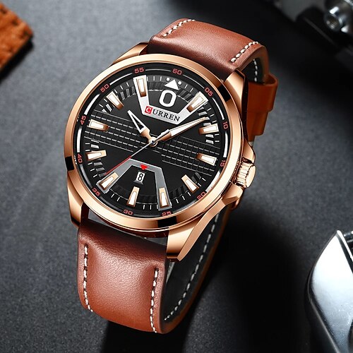 CURREN Quartz Watch for Men Analog Quartz Stylish Formal Style Waterproof Calendar Alloy PU Leather Fashion
CURREN Quartz Watch for Men Analog Quartz Stylish Formal Style Waterproof Calendar Alloy PU Leather Fashion