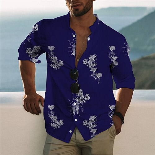 Hombre Camisa Floral Escote Chino Azul Marino Impresión 3D Exterior Calle Manga Larga Abotonar Estampado Ropa Moda Design Casual Transpirable / Verano / Primavera / Verano
Hombre Camisa Floral Escote Chino Azul Marino Impresión 3D Exterior Calle Manga Larga Abotonar Estampado Ropa Moda Design Casual Transpirable / Verano / Primavera / Verano