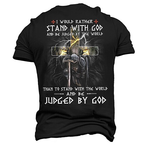 Men's Unisex T shirt Tee Graphic Letter Templar Cross Soldier Crew Neck Black Army Green Navy Blue 3D Print Outdoor Street Short Sleeve Print Clothing Apparel Vintage Sports Designer Casual
Men's Unisex T shirt Tee Graphic Letter Templar Cross Soldier Crew Neck Black Army Green Navy Blue 3D Print Outdoor Street Short Sleeve Print Clothing Apparel Vintage Sports Designer Casual