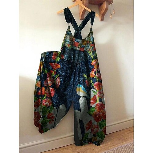Women's Pants Trousers Jumpsuit Rompers figure 1 figure 2 image 3 Mid Waist Fashion Casual Weekend Print Micro-elastic Full Length Comfort Flower / Floral S M L XL 2XL / Loose Fit
Women's Pants Trousers Jumpsuit Rompers figure 1 figure 2 image 3 Mid Waist Fashion Casual Weekend Print Micro-elastic Full Length Comfort Flower / Floral S M L XL 2XL / Loose Fit