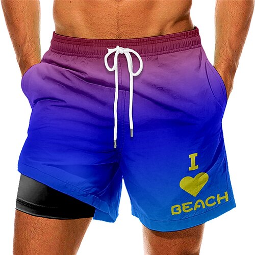 Men's Swim Trunks Swim Shorts Quick Dry Board Shorts Bathing Suit Compression Liner with Pockets Drawstring Swimming Surfing Beach Water Sports Gradient Printed Spring Summer
Men's Swim Trunks Swim Shorts Quick Dry Board Shorts Bathing Suit Compression Liner with Pockets Drawstring Swimming Surfing Beach Water Sports Gradient Printed Spring Summer