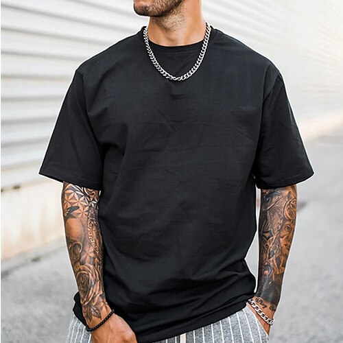 Men's T shirt Tee Solid Color Crew Neck Street Daily Short Sleeve Tops Casual Comfortable Black / Summer / Summer
Men's T shirt Tee Solid Color Crew Neck Street Daily Short Sleeve Tops Casual Comfortable Black / Summer / Summer