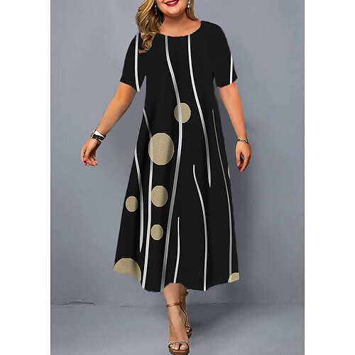 Women's Plus Size Casual Dress Floral Crew Neck Print Short Sleeve Fall Spring Casual Maxi long Dress Causal Daily Dress
Women's Plus Size Casual Dress Floral Crew Neck Print Short Sleeve Fall Spring Casual Maxi long Dress Causal Daily Dress