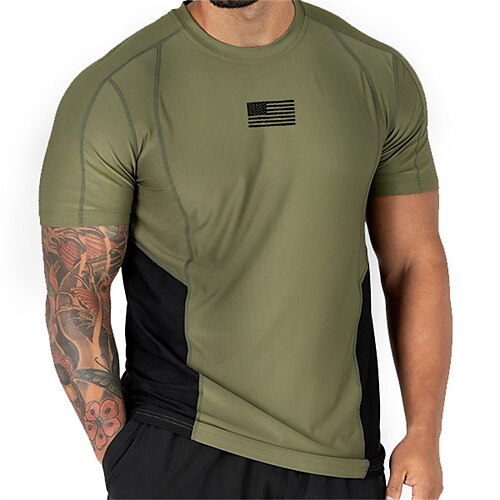 Men's T shirt Tee Hot Stamping Graphic Patterned National Flag Crew Neck Street Daily Print Short Sleeve Tops Designer Casual Fashion Comfortable Army Green
Men's T shirt Tee Hot Stamping Graphic Patterned National Flag Crew Neck Street Daily Print Short Sleeve Tops Designer Casual Fashion Comfortable Army Green