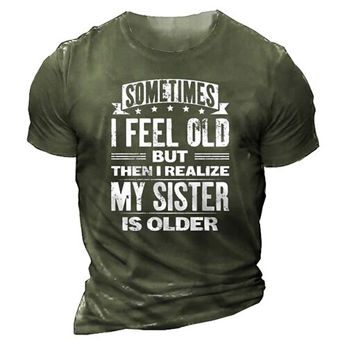 Men's Unisex T shirt Tee 3D Print Graphic Prints Letter Crew Neck Street Daily Print Short Sleeve Tops Designer Casual Vintage Big and Tall Black Gray Army Green / Summer / Summer
Men's Unisex T shirt Tee 3D Print Graphic Prints Letter Crew Neck Street Daily Print Short Sleeve Tops Designer Casual Vintage Big and Tall Black Gray Army Green / Summer / Summer