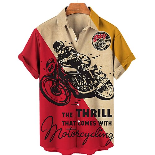 Hombre Camisa camisa hawaiana Camisa gráfica Graphic Letra Moto Cuello Vuelto Caqui Impresión 3D Exterior Calle Manga Corta Abotonar Estampado Ropa Moda Design Casual Hawaiano
Hombre Camisa camisa hawaiana Camisa gráfica Graphic Letra Moto Cuello Vuelto Caqui Impresión 3D Exterior Calle Manga Corta Abotonar Estampado Ropa Moda Design Casual Hawaiano
