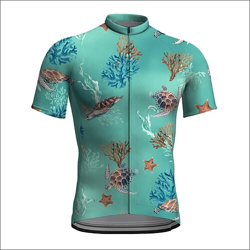 21Grams Men's Cycling Jersey Short Sleeve Bike Jacket Tracksuit Jersey with 3 Rear Pockets Mountain Bike MTB Road Bike Cycling Cycling Breathable Quick Dry Reflective Strips Mint Green Graphic Animal
21Grams Men's Cycling Jersey Short Sleeve Bike Jacket Tracksuit Jersey with 3 Rear Pockets Mountain Bike MTB Road Bike Cycling Cycling Breathable Quick Dry Reflective Strips Mint Green Graphic Animal
