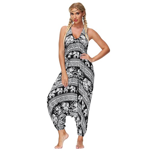 Women's Pants Trousers Jumpsuit Rompers Harem Pants Blue Wine Orange Mid Waist Boho Casual / Sporty Hippie Casual Weekend Baggy Drop Crotch Micro-elastic Full Length Comfort Graphic One-Size / Print
Women's Pants Trousers Jumpsuit Rompers Harem Pants Blue Wine Orange Mid Waist Boho Casual / Sporty Hippie Casual Weekend Baggy Drop Crotch Micro-elastic Full Length Comfort Graphic One-Size / Print
