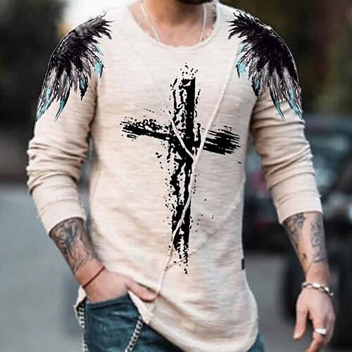 Men's Unisex T shirt Tee 3D Print Graphic Prints Cross Crew Neck Daily Holiday Print Long Sleeve Tops Casual Big and Tall White
Men's Unisex T shirt Tee 3D Print Graphic Prints Cross Crew Neck Daily Holiday Print Long Sleeve Tops Casual Big and Tall White
