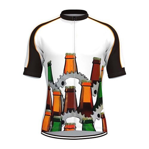 21Grams Men's Cycling Jersey Short Sleeve Bike Top with 3 Rear Pockets Mountain Bike MTB Road Bike Cycling Breathable Quick Dry Moisture Wicking Reflective Strips White Gear Polyester Spandex Sports
21Grams Men's Cycling Jersey Short Sleeve Bike Top with 3 Rear Pockets Mountain Bike MTB Road Bike Cycling Breathable Quick Dry Moisture Wicking Reflective Strips White Gear Polyester Spandex Sports