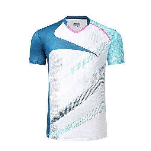 Men's Tennis Shirt Athletic Shirt Breathable Quick Dry Moisture Wicking Short Sleeve T Shirt Regular Fit V Neck Printed Summer Gym Workout Tennis Badminton / Micro-elastic / Lightweight
Men's Tennis Shirt Athletic Shirt Breathable Quick Dry Moisture Wicking Short Sleeve T Shirt Regular Fit V Neck Printed Summer Gym Workout Tennis Badminton / Micro-elastic / Lightweight