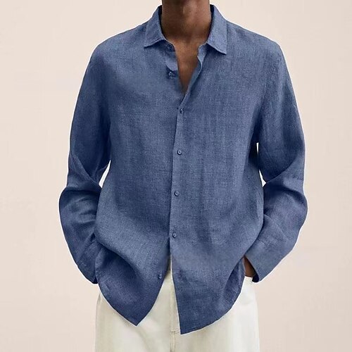 Men's Shirt Solid Color Turndown Daily Holiday Button-Down Long Sleeve Tops Lightweight Casual Fashion Comfortable Blue Brown
Men's Shirt Solid Color Turndown Daily Holiday Button-Down Long Sleeve Tops Lightweight Casual Fashion Comfortable Blue Brown