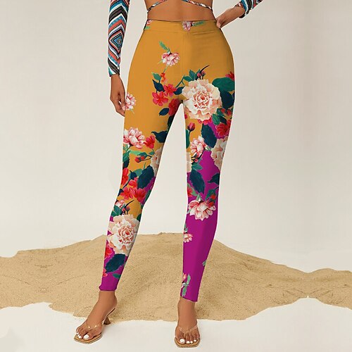 Women's Tights Leggings Yellow Mid Waist Designer Hip-Hop Athleisure Leisure Sports Yoga Print Stretchy Ankle-Length Tummy Control Flower / Floral S M L XL XXL / Skinny
Women's Tights Leggings Yellow Mid Waist Designer Hip-Hop Athleisure Leisure Sports Yoga Print Stretchy Ankle-Length Tummy Control Flower / Floral S M L XL XXL / Skinny