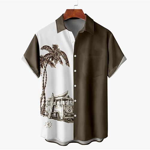 Men's Shirt Graphic Shirt Coconut Tree Turndown Brown 3D Print Street Daily Short Sleeve 3D Button-Down Clothing Apparel Fashion Designer Casual Breathable
Men's Shirt Graphic Shirt Coconut Tree Turndown Brown 3D Print Street Daily Short Sleeve 3D Button-Down Clothing Apparel Fashion Designer Casual Breathable