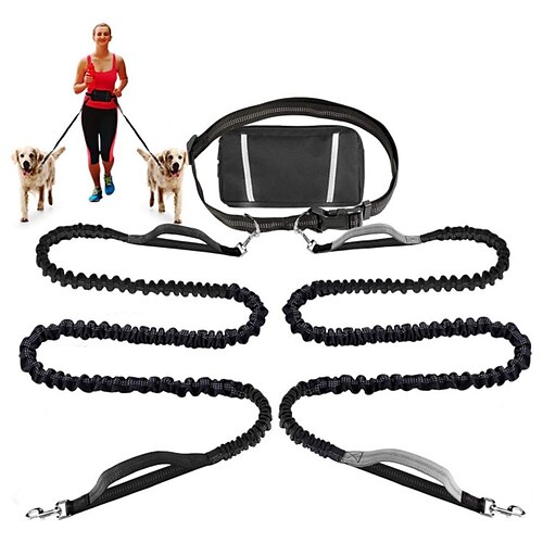 Pet Double Handle Leash Retractable Elastic Adjustable Belt Dog Sports Running Waist Bag Set
Pet Double Handle Leash Retractable Elastic Adjustable Belt Dog Sports Running Waist Bag Set
