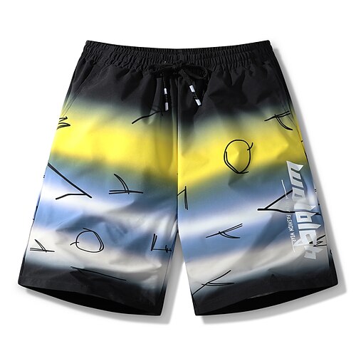 Men's Chic Modern Sports Chinos Shorts Pocket Elastic Drawstring Design Print Knee Length Pants Leisure Sports Beach Micro-elastic Lines / Waves Stripe Comfort Breathable Mid Waist Yellow Black-Red
Men's Chic Modern Sports Chinos Shorts Pocket Elastic Drawstring Design Print Knee Length Pants Leisure Sports Beach Micro-elastic Lines / Waves Stripe Comfort Breathable Mid Waist Yellow Black-Red