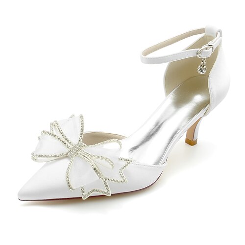 Women's Wedding Shoes Wedding Party Wedding Heels Bridal Shoes Bridesmaid Shoes Summer Rhinestone Bowknot Sparkling Glitter High Heel Pointed Toe Elegant Sweet Satin Ankle Strap Solid Colored
Women's Wedding Shoes Wedding Party Wedding Heels Bridal Shoes Bridesmaid Shoes Summer Rhinestone Bowknot Sparkling Glitter High Heel Pointed Toe Elegant Sweet Satin Ankle Strap Solid Colored