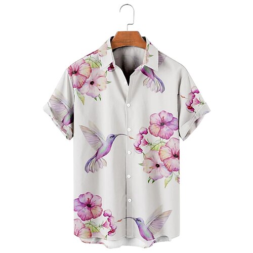 Men's Shirt Print Floral Turndown Street Daily Button-Down Print Short Sleeve Tops Casual Fashion Breathable Comfortable White
Men's Shirt Print Floral Turndown Street Daily Button-Down Print Short Sleeve Tops Casual Fashion Breathable Comfortable White