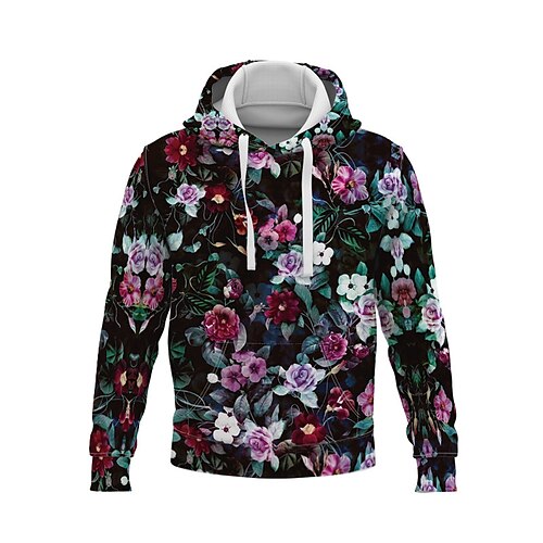 Men's Pullover Hoodie Sweatshirt Floral Graphic Patterned Print Hooded Daily Sports Streetwear 3D Print Casual Big and Tall Hoodies Sweatshirts Long Sleeve Black
Men's Pullover Hoodie Sweatshirt Floral Graphic Patterned Print Hooded Daily Sports Streetwear 3D Print Casual Big and Tall Hoodies Sweatshirts Long Sleeve Black