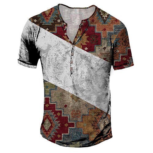 Men's T shirt Tee Henley Shirt Graphic Vintage Henley Khaki 3D Print Street Daily Short Sleeve Button-Down Print Clothing Apparel Basic Fashion Casual Comfortable
Men's T shirt Tee Henley Shirt Graphic Vintage Henley Khaki 3D Print Street Daily Short Sleeve Button-Down Print Clothing Apparel Basic Fashion Casual Comfortable