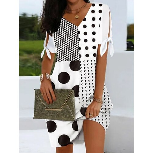 Women's Sheath Dress Short Mini Dress White Half Sleeve Print Print Spring Summer V Neck Casual Fashion Modern 2022 S M L XL XXL 3XL
Women's Sheath Dress Short Mini Dress White Half Sleeve Print Print Spring Summer V Neck Casual Fashion Modern 2022 S M L XL XXL 3XL