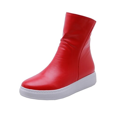Damen Stiefel Täglich Stiefeletten Stiefeletten Flacher Absatz Runde Zehe Minimalismus PU Leder Reißverschluss Einfarbig Schwarz Weiß Pink
Damen Stiefel Täglich Stiefeletten Stiefeletten Flacher Absatz Runde Zehe Minimalismus PU Leder Reißverschluss Einfarbig Schwarz Weiß Pink