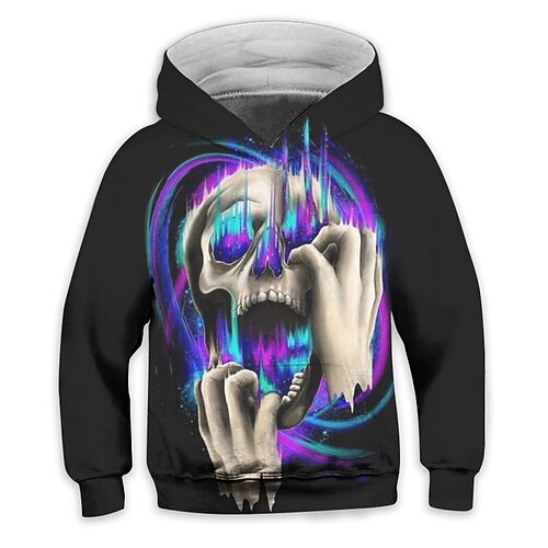 Kids Boys Hoodie Skull Outdoor 3D Print Long Sleeve Pocket Active 3-13 Years Fall Black
Kids Boys Hoodie Skull Outdoor 3D Print Long Sleeve Pocket Active 3-13 Years Fall Black