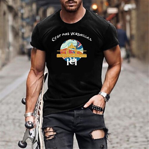 Men's Unisex T shirt Tee 3D Print Graphic Prints Letter Crew Neck Street Daily Print Short Sleeve Tops Designer Casual Vintage Big and Tall Black / Summer / Summer
Men's Unisex T shirt Tee 3D Print Graphic Prints Letter Crew Neck Street Daily Print Short Sleeve Tops Designer Casual Vintage Big and Tall Black / Summer / Summer