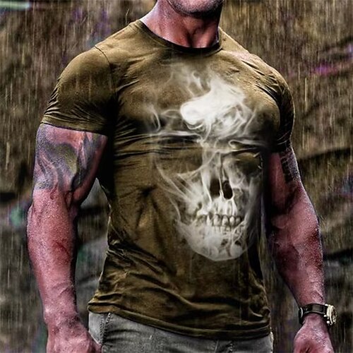Men's Unisex T shirt Tee 3D Print Graphic Prints Skull Crew Neck Street Daily Print Short Sleeve Tops Designer Casual Big and Tall Sports Black Blue Yellow / Summer / Summer
Men's Unisex T shirt Tee 3D Print Graphic Prints Skull Crew Neck Street Daily Print Short Sleeve Tops Designer Casual Big and Tall Sports Black Blue Yellow / Summer / Summer