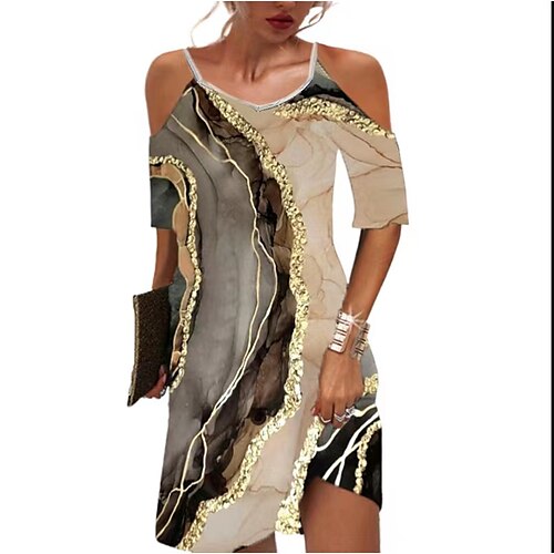 Women's A Line Dress Short Mini Dress Dark Blue Brown Half Sleeve Polka Dot Hollow Out Cold Shoulder Print Fall Spring V Neck Stylish Casual 2022 S M L XL XXL / Summer / Cotton
Women's A Line Dress Short Mini Dress Dark Blue Brown Half Sleeve Polka Dot Hollow Out Cold Shoulder Print Fall Spring V Neck Stylish Casual 2022 S M L XL XXL / Summer / Cotton