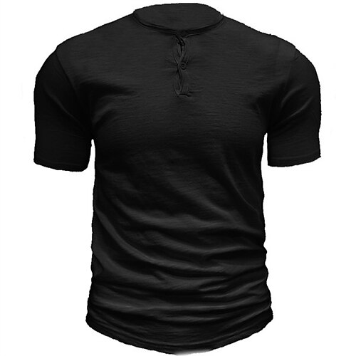 Men's T shirt Tee Solid Color Crew Neck Street Casual Button-Down Short Sleeve Tops Fashion Breathable Comfortable Big and Tall Black / Gray White Black / Summer / Spring / Summer
Men's T shirt Tee Solid Color Crew Neck Street Casual Button-Down Short Sleeve Tops Fashion Breathable Comfortable Big and Tall Black / Gray White Black / Summer / Spring / Summer