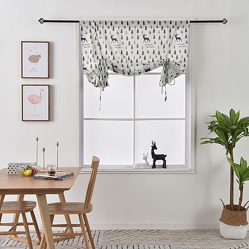 1 Panel Tie Up Semi Blackout Curtain Adjustable Tie Up Curtain Valance Rod Pocket for Kitchen Windows
1 Panel Tie Up Semi Blackout Curtain Adjustable Tie Up Curtain Valance Rod Pocket for Kitchen Windows