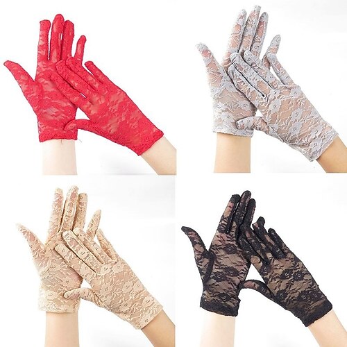 Women's Lace Gloves Wedding Party Evening Gift Polyester Simple Bridal Gloves Sexy 1 Pair
Women's Lace Gloves Wedding Party Evening Gift Polyester Simple Bridal Gloves Sexy 1 Pair