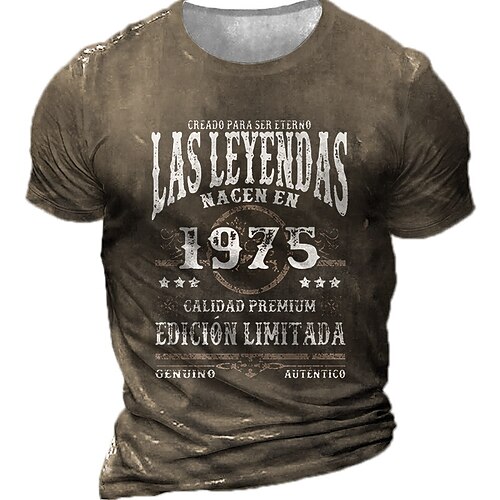 Men's Unisex T shirt Tee 3D Print Graphic Patterned Letter Crew Neck Street Daily Print Short Sleeve Tops Designer Casual Vintage Big and Tall Black Army Green Brown / Summer
Men's Unisex T shirt Tee 3D Print Graphic Patterned Letter Crew Neck Street Daily Print Short Sleeve Tops Designer Casual Vintage Big and Tall Black Army Green Brown / Summer