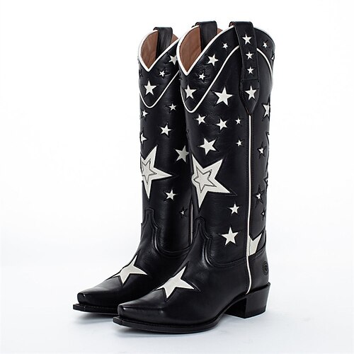 Unisex Boots Cowboy Boots Vintage Daily PU Knee High Boots Black Brown Fall Winter
Unisex Boots Cowboy Boots Vintage Daily PU Knee High Boots Black Brown Fall Winter