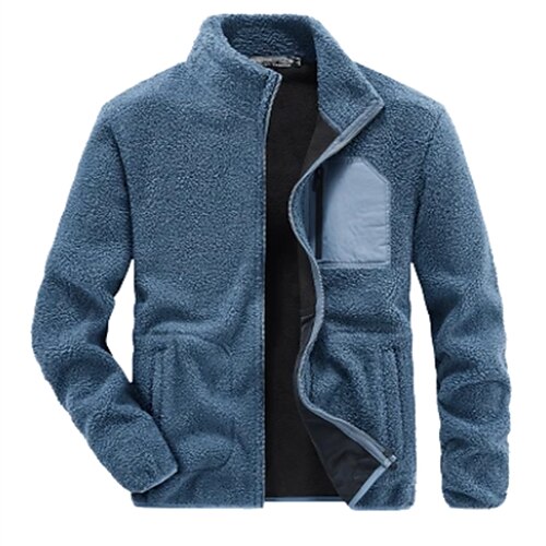 Men's Jacket Regular Pocket Zip Front Fleece Coat Black Sky Blue Dark Gray Navy Blue Casual Street Fall Zipper Stand Collar Regular Fit M L XL XXL 3XL 4XL / Winter / Long Sleeve
Men's Jacket Regular Pocket Zip Front Fleece Coat Black Sky Blue Dark Gray Navy Blue Casual Street Fall Zipper Stand Collar Regular Fit M L XL XXL 3XL 4XL / Winter / Long Sleeve