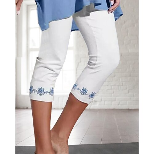 kvinners capri leggings treningstights høy midje magekontroll rumpeløft hurtigtørkende blomster hvit blå hvit yoga fitness treningsstudio trening sport aktivt tøy stretchy skinny atletisk atletisk
kvinners capri leggings treningstights høy midje magekontroll rumpeløft hurtigtørkende blomster hvit blå hvit yoga fitness treningsstudio trening sport aktivt tøy stretchy skinny atletisk atletisk
