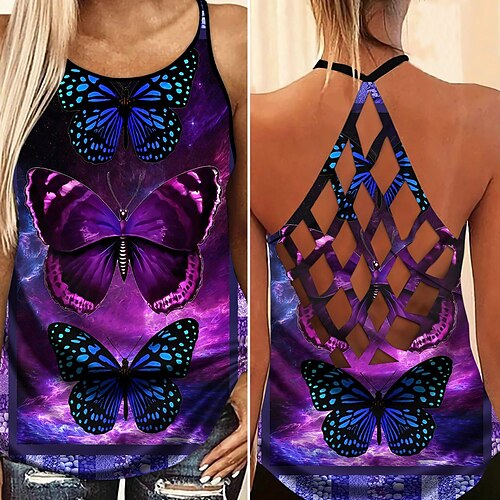 Women's Tank Top Cut Out Fashion Purple Yoga Fitness Gym Workout Top Sleeveless Sport Activewear Breathable Quick Dry Comfortable Stretchy
Women's Tank Top Cut Out Fashion Purple Yoga Fitness Gym Workout Top Sleeveless Sport Activewear Breathable Quick Dry Comfortable Stretchy