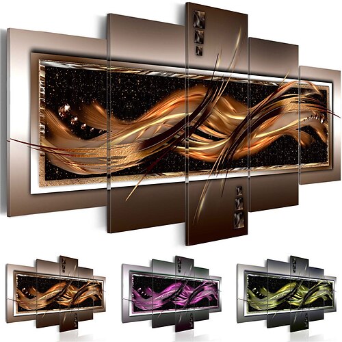 5 Panels Brown Three-color Abstract Picture Home Decoration Wall Art Wall Hanging Gift Rolled Canvas No Frame Unframed Unstretched
5 Panels Brown Three-color Abstract Picture Home Decoration Wall Art Wall Hanging Gift Rolled Canvas No Frame Unframed Unstretched
