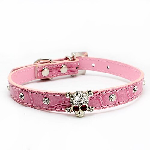 Halloween Dog Pets Collar Portable Durable Safety Outdoor Walking Color Block Skull Rhinestone PU Leather Beige 1pc
Halloween Dog Pets Collar Portable Durable Safety Outdoor Walking Color Block Skull Rhinestone PU Leather Beige 1pc