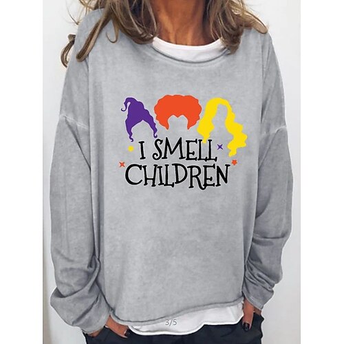 Women's Pullover Graphic Patterned Halloween Print Halloween Casual Hot Stamping Basic Casual Hoodies Sweatshirts Black Khaki Light Grey
Women's Pullover Graphic Patterned Halloween Print Halloween Casual Hot Stamping Basic Casual Hoodies Sweatshirts Black Khaki Light Grey