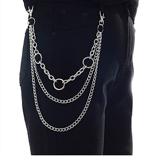 Per uomo Per donna Pantaloni Catena Portafoglio Catena Tasca Catena Catene in metallo Senza fibbia Geometrica Informale Classico Feste Giornaliero Argento
Per uomo Per donna Pantaloni Catena Portafoglio Catena Tasca Catena Catene in metallo Senza fibbia Geometrica Informale Classico Feste Giornaliero Argento