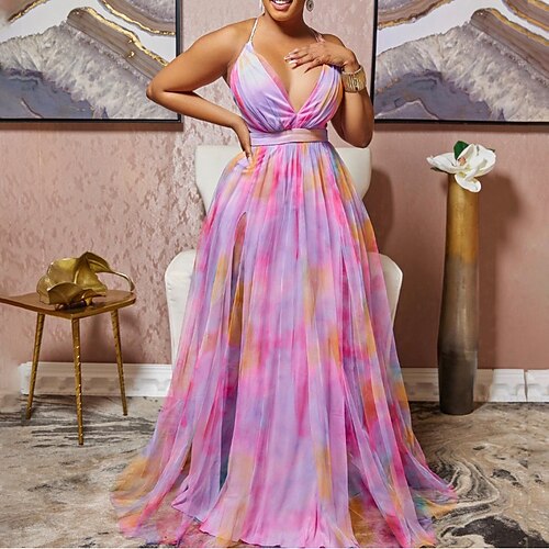 Women's Plus Size Party Dress Tie Dye V Neck Sleeveless Fall Winter Prom Dress Maxi long Dress Party Vacation Dress
Women's Plus Size Party Dress Tie Dye V Neck Sleeveless Fall Winter Prom Dress Maxi long Dress Party Vacation Dress