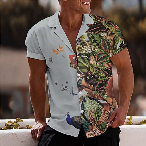 Men's Shirt Graphic Shirt Floral Turndown Blue 3D Print Outdoor Street Short Sleeve Button-Down Print Clothing Apparel Fashion Designer Casual Breathable / Summer / Spring / Summer
Men's Shirt Graphic Shirt Floral Turndown Blue 3D Print Outdoor Street Short Sleeve Button-Down Print Clothing Apparel Fashion Designer Casual Breathable / Summer / Spring / Summer