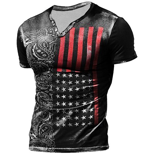 Men's Unisex T shirt Tee 3D Print Graphic Prints National Flag V Neck Street Daily Button-Down Print Short Sleeve Tops Designer Casual Fashion Big and Tall Black / Summer
Men's Unisex T shirt Tee 3D Print Graphic Prints National Flag V Neck Street Daily Button-Down Print Short Sleeve Tops Designer Casual Fashion Big and Tall Black / Summer