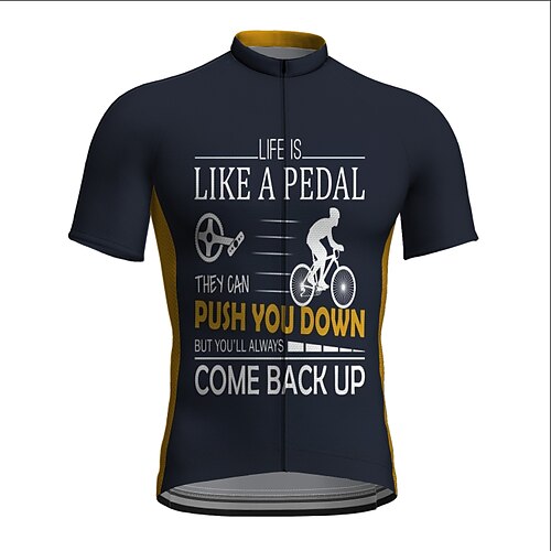 21Grams Men's Cycling Jersey Short Sleeve Bike Jacket Tracksuit Jersey with 3 Rear Pockets Mountain Bike MTB Road Bike Cycling Cycling Breathable Quick Dry Reflective Strips Dark Navy Graphic Animal
21Grams Men's Cycling Jersey Short Sleeve Bike Jacket Tracksuit Jersey with 3 Rear Pockets Mountain Bike MTB Road Bike Cycling Cycling Breathable Quick Dry Reflective Strips Dark Navy Graphic Animal