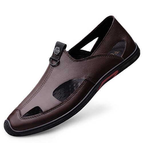 Men's Sandals Loafers Slip-Ons Casual Classic Daily Office Career PU Black Brown Spring Summer
Men's Sandals Loafers Slip-Ons Casual Classic Daily Office Career PU Black Brown Spring Summer