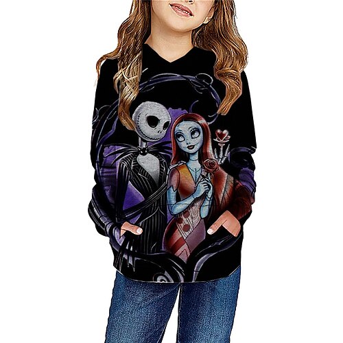 The Nightmare Before Christmas Kids Girls' Ugly Hoodie Skull Outdoor 3D Print Long Sleeve Pocket Fashion 3-13 Years Fall Black Gray
The Nightmare Before Christmas Kids Girls' Ugly Hoodie Skull Outdoor 3D Print Long Sleeve Pocket Fashion 3-13 Years Fall Black Gray